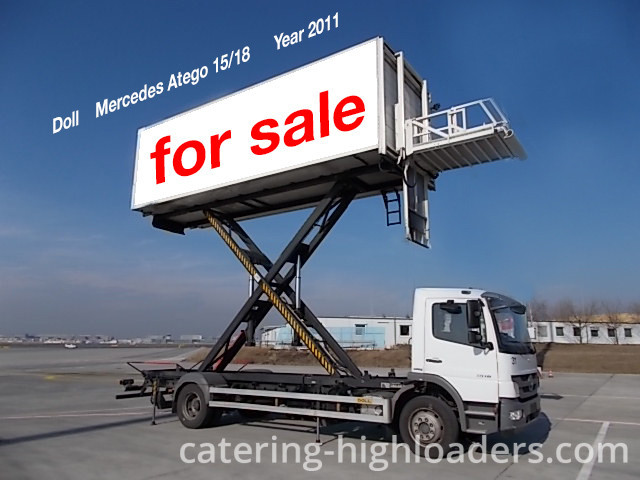 Doll Catering Truck lifted up with a for sale sign
